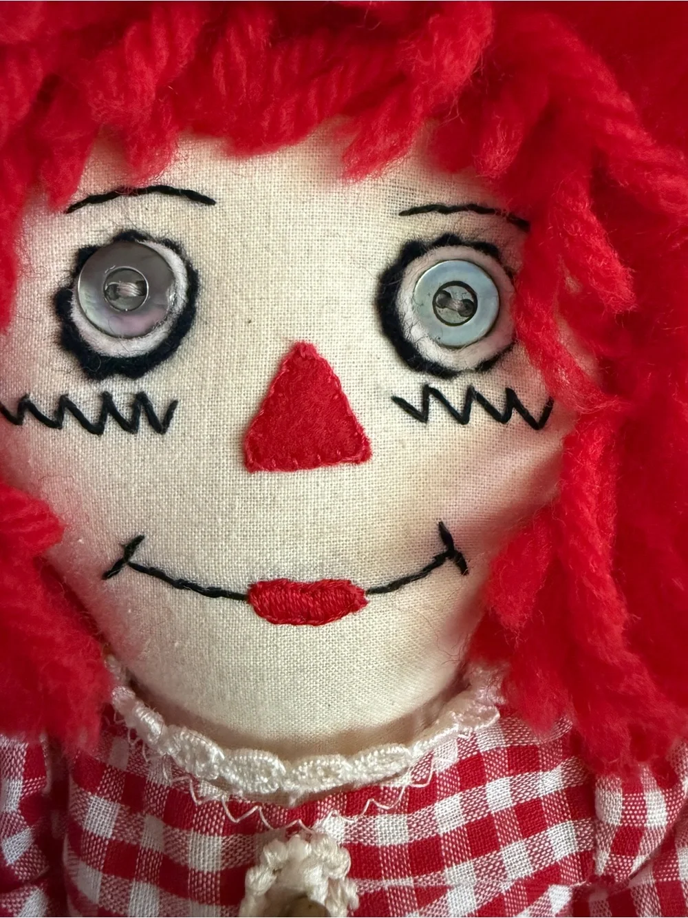Raggedy Ann Doll Handmade Signed Donna Walsh Artist 14